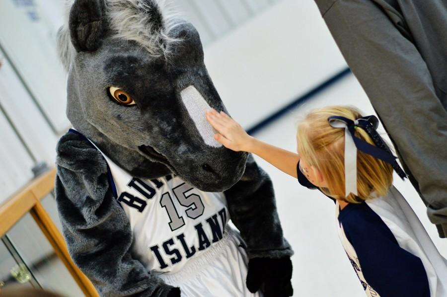 Mac the Mustang was a big hit with the kids. 