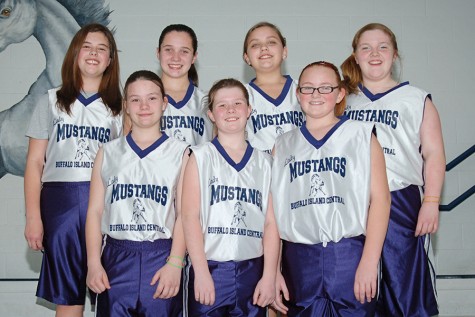 This photo of the 2011 sixth grade girls basketball team features current juniors (from left, front) Curston Davis, Kensie Walker, Lexie Ray; (back) Madison Brown, Kayla Griffin, Jona Carmichael and Maddigan Carroll. 